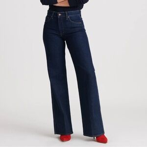 Lucky Brand Aithetic series mid rise Dark Blue Flare Wide Leg Jeans 8 / 29